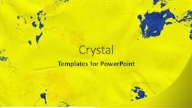  Presentation with plaster - Slides having yellow-concrete-background-plaster-wall background and a gold colored foreground