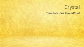  Presentation with plaster - Presentation theme enhanced with yellow-concrete-interior-plaster-background background and a blonde colored foreground