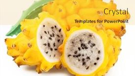  Presentation with dragon fruit - PPT layouts with yellow-dragon-fruit-and-dragon background and a yellow colored foreground