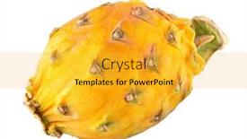  Presentation with pitaya - Colorful slide set enhanced with yellow-dragon-fruit-pitaya-pitahaya backdrop and a yellow colored foreground