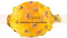  Presentation with pitahaya - Audience pleasing PPT theme consisting of yellow-dragon-fruit-pitaya-pitahaya backdrop and a gold colored foreground
