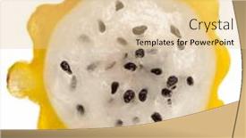  Presentation with dragon fruit - Presentation enhanced with yellow-dragon-fruit-slice background and a lemonade colored foreground