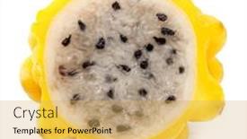  Presentation with dragon fruit - Slide deck featuring yellow-dragon-fruit-slice background and a yellow colored foreground