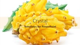  Presentation with dragon - PPT theme having yellow-dragon-fruits-with-green background and a yellow colored foreground