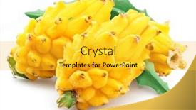  Presentation with dragon - Slide deck enhanced with yellow-dragon-fruits-with-green background and a gold colored foreground