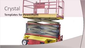  Presentation with elevator - Amazing slides having yellow elevator under the white background backdrop and a lemonade colored foreground