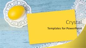  Presentation with yellow paper - Theme featuring yellow-empty-paper-list-mockup background and a yellow colored foreground