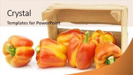  Presentation with capsicum - Presentation theme enhanced with yellow enjoya bell pepper background and a yellow colored foreground