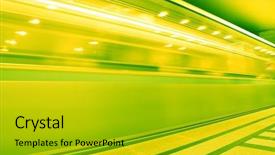  Presentation with motion - Colorful slide deck enhanced with yellow fast moving train backdrop and a gold colored foreground