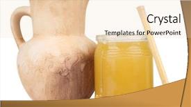  Presentation with white milk - Colorful presentation theme enhanced with yellow fever - honey and milk isolated backdrop and a lemonade colored foreground