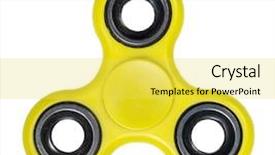  Presentation with yellow - PPT layouts having yellow fidget spinner isolated background and a  colored foreground