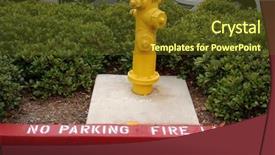  Presentation with fire red - PPT theme with yellow fire hydrant background and a tawny brown colored foreground