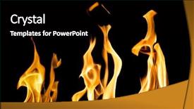  Presentation with yellow and black - Beautiful PPT theme featuring yellow flame isolated on black backdrop and a  colored foreground