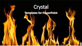  Presentation with yellow and black - Theme with yellow flame isolated on black background and a  colored foreground