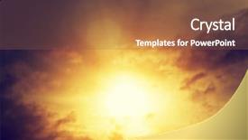  Presentation with old style - Presentation design having yellow flare - vintage old photograph of sunset background and a tawny brown colored foreground