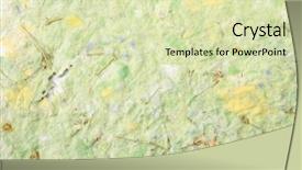  Presentation with yellow paper - Colorful slides enhanced with yellow floral border - handmade paper backdrop and a soft green colored foreground