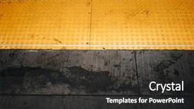  Presentation with gap - Amazing slides having yellow gap painted on train backdrop and a dark gray colored foreground