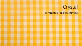  Presentation with tablecloth - Presentation design with yellow-gingham-or-checked-tablecloth background and a  colored foreground