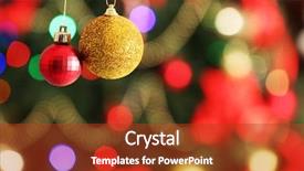  Presentation with yellow color - Amazing PPT layouts having yellow gradiant - christmas decoration on bright color backdrop and a crimson colored foreground