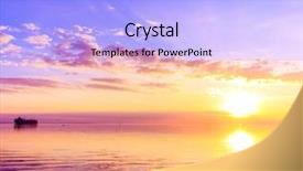  Presentation with atmosphere layers - Slides with yellow gradiant - dawn atmosphere paradise background and a light blue colored foreground