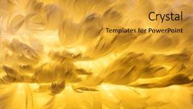  Presentation with tiger orchid close up petal - Presentation theme having yellow gradiant - orchid wing closeup background and a gold colored foreground