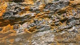  Presentation with rock - Audience pleasing PPT theme consisting of yellow-grey-rock-background backdrop and a coral colored foreground