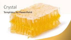  Presentation with honeycomb - Amazing presentation theme having yellow-honeycomb-slice-closeup-isolated backdrop and a lemonade colored foreground