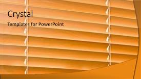  Presentation with yellow wood - PPT theme enhanced with yellow jalousie out of wood background and a yellow colored foreground