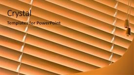  Presentation with yellow wood - Theme consisting of yellow jalousie out of wood background and a gold colored foreground