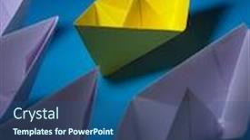  Presentation with yellow paper - Colorful PPT layouts enhanced with yellow-leader-paper-boat-leading backdrop and a ocean colored foreground