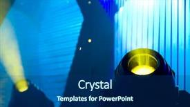  Presentation with football in yellow and blue - Colorful theme enhanced with yellow lights - prepared for production backdrop and a ocean colored foreground