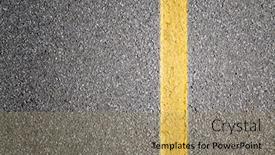  Presentation with road yellow - Amazing slides having yellow-line-on-the-road backdrop and a coral colored foreground