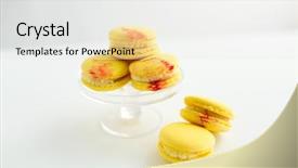  Presentation with indian sweets festive food - Cool new presentation with yellow macarons on glass confectionery backdrop and a white colored foreground