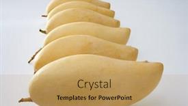  Presentation with mango - Presentation having yellow-mango-arranged background and a yellow colored foreground