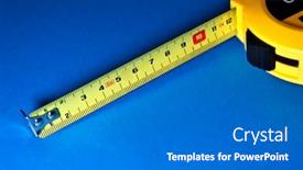  Presentation with blue yellow - PPT theme enhanced with yellow-measure-on-blue-background background and a gray colored foreground