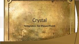  Presentation with metal - Slides with yellow metal plate framed background background and a yellow colored foreground