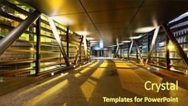  Presentation with flyover - Cool new theme with yellow modern - flyover in the night backdrop and a tawny brown colored foreground