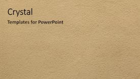  Presentation with paint white brick wall - PPT theme enhanced with yellow ochre painted stucco wall background and a coral colored foreground