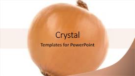  Presentation with white and yellow - Amazing slide set having yellow onion on white background backdrop and a coral colored foreground