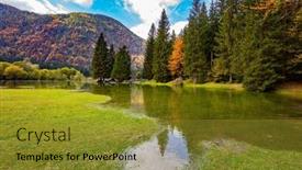  Presentation with yellow orange - Slides featuring yellow-orange-and-red-leaves background and a gold colored foreground