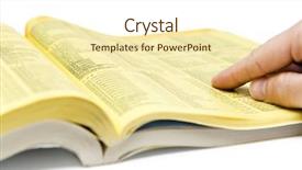  Presentation with search - Beautiful PPT theme featuring yellow pages search backdrop and a cream colored foreground