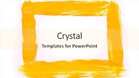  Presentation with paint - Colorful slides enhanced with brush stroke strokes created - yellow paint frame backdrop and a yellow colored foreground
