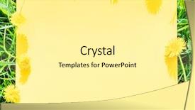  Presentation with yellow paper - Presentation design enhanced with yellow paper blank background and a  colored foreground