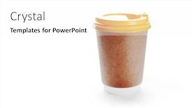  Presentation with yellow paper - Beautiful PPT theme featuring yellow-paper-cup-close-up backdrop and a white colored foreground