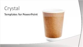  Presentation with yellow paper - Slides consisting of yellow-paper-cup-close-up background and a white colored foreground