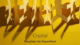  Presentation with yellow paper - Cool new slides with yellow-paper-link-people backdrop and a gold colored foreground