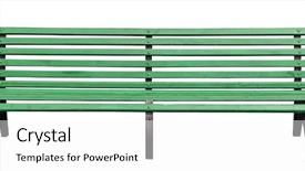  Presentation with white and yellow - Presentation with top view office table with mobile phone keyboard and mouse on wooden desk background and a soft green colored foreground