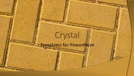  Presentation with paving - PPT layouts having yellow paving tile for background background and a gold colored foreground