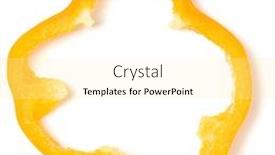  Presentation with pepper - Cool new slides with yellow-pepper-slice-isolated-over backdrop and a blonde colored foreground