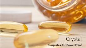  Presentation with yellow medical - Amazing presentation theme having yellow-pills-spilling-out backdrop and a lemonade colored foreground